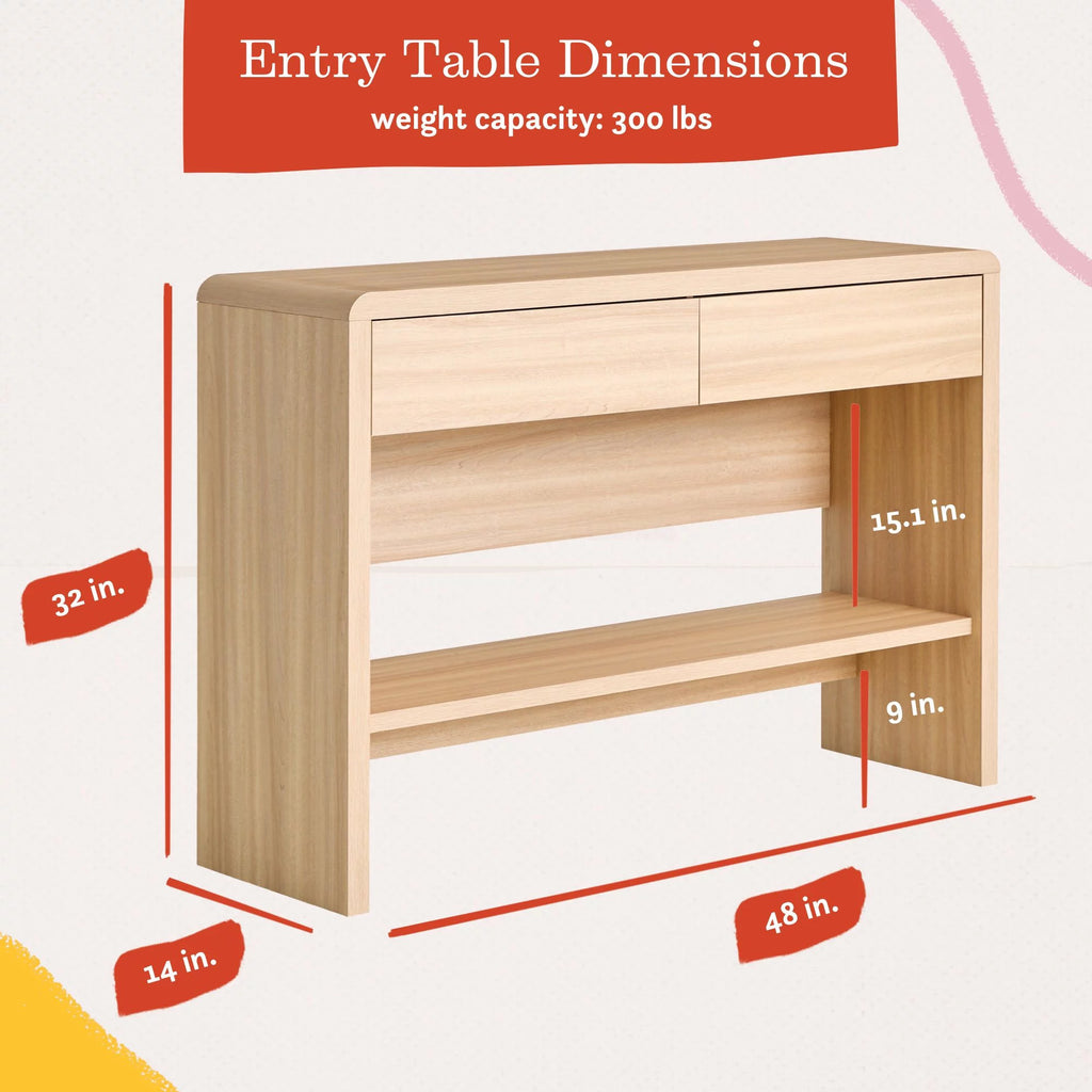 Light Oak Entry Table L89780
