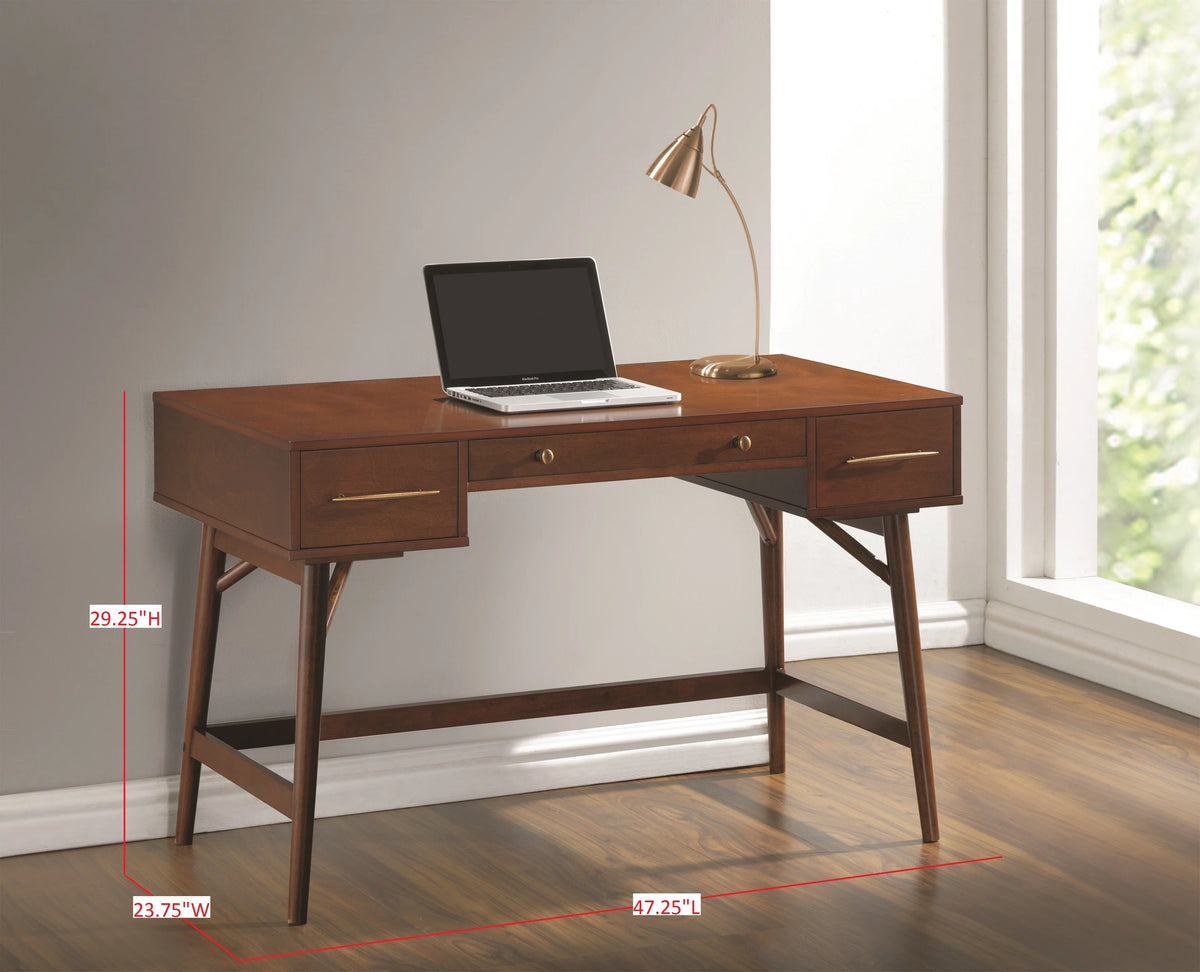 Walnut 3-drawer Writing Desk B473814