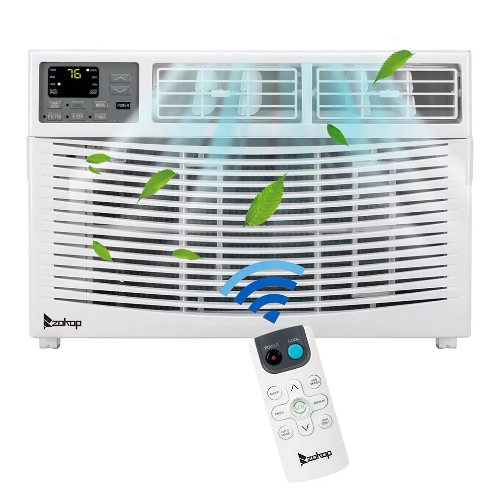 8000BTU 115V Window Air Conditioner with Remote Control White L38020