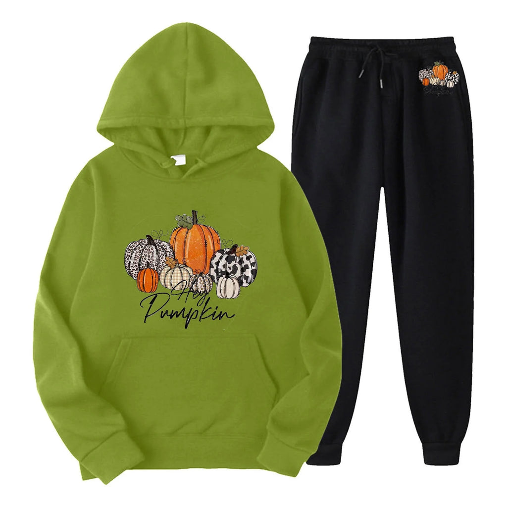 Womens Two Piece Hoodie and Sweatpants Set R728