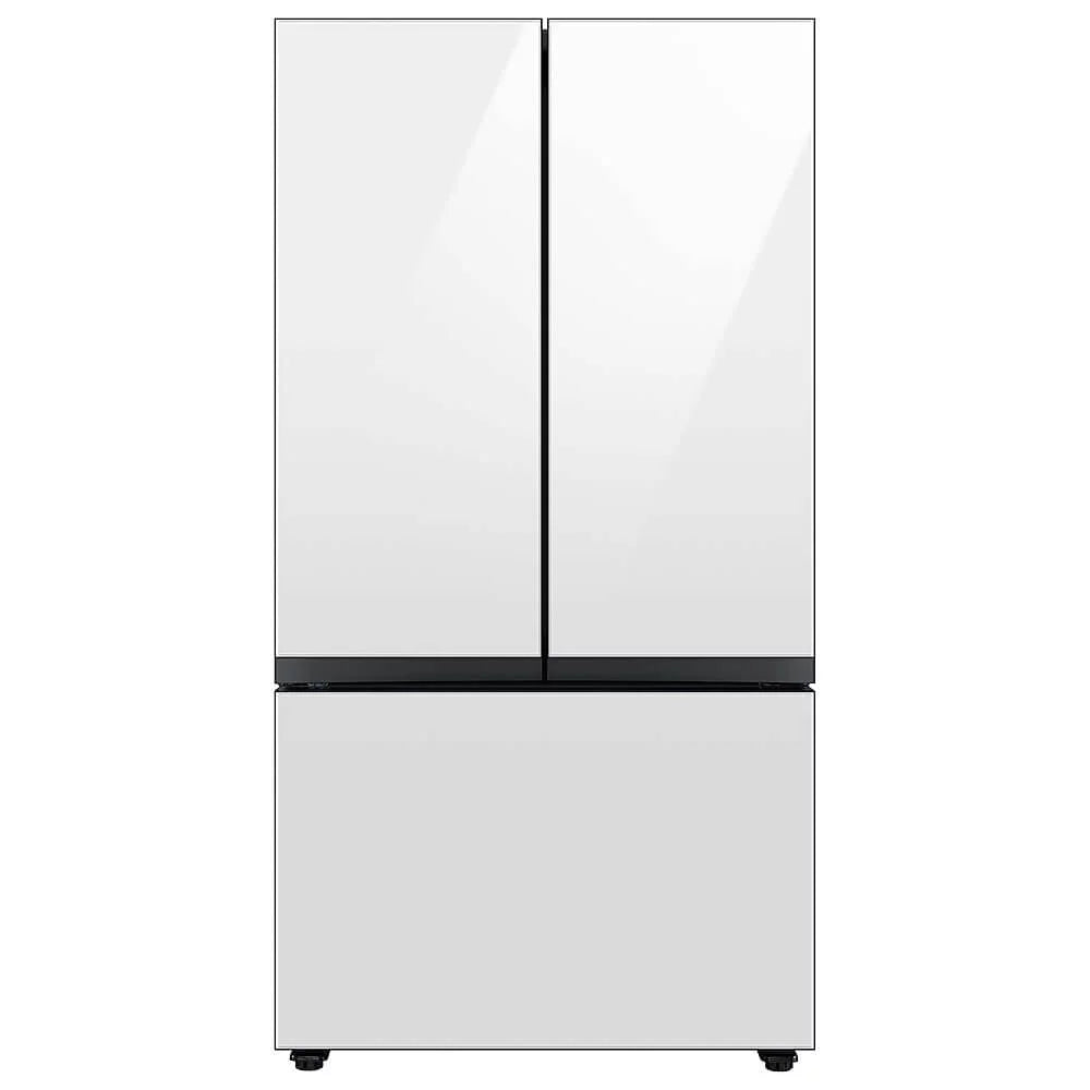 24 Cu. Ft. White Glass 3-Door French Door Counter-Depth Refrigerator K33899