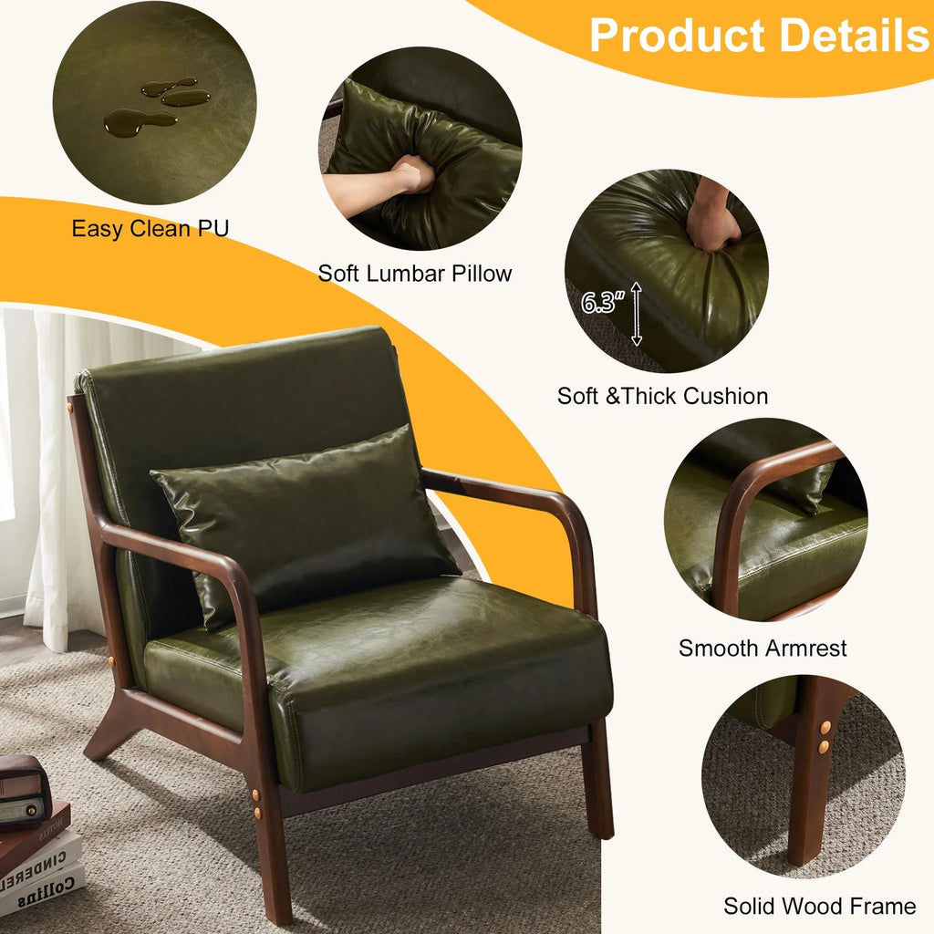 Beige Accent Chair Q185