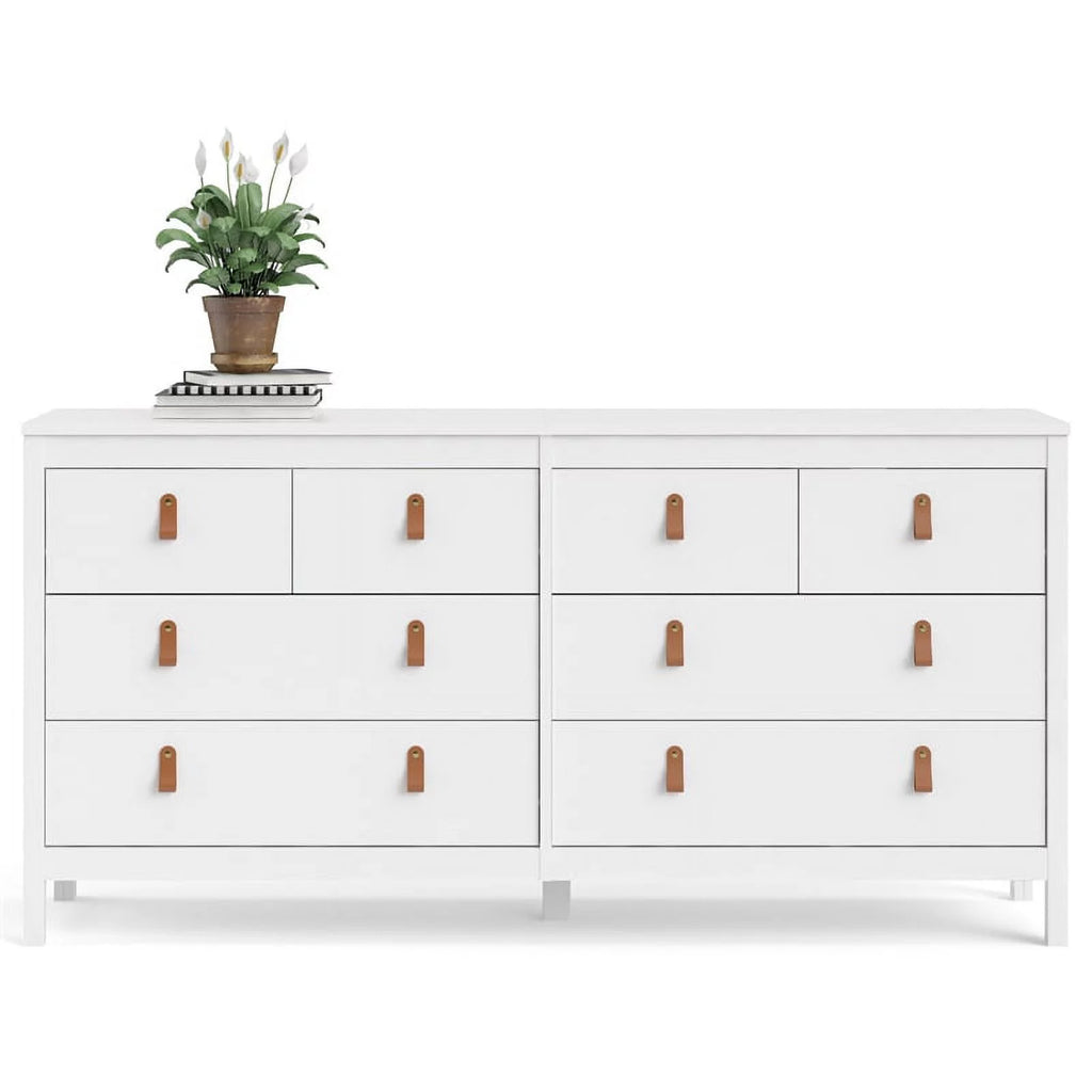 White 8 Drawer Engineered Wood Dresser E271