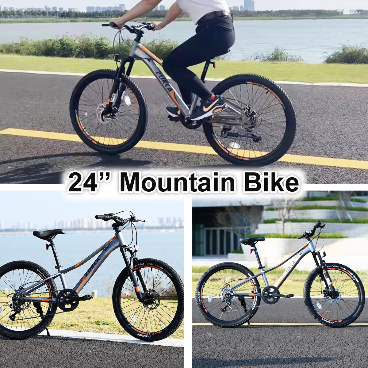 24 Mountain Bike with Aluminium Frame & Disc Brakes I74321
