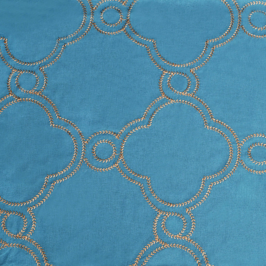 Semi-Sheer Moroccan Printed Curtain Set of 2 J543686
