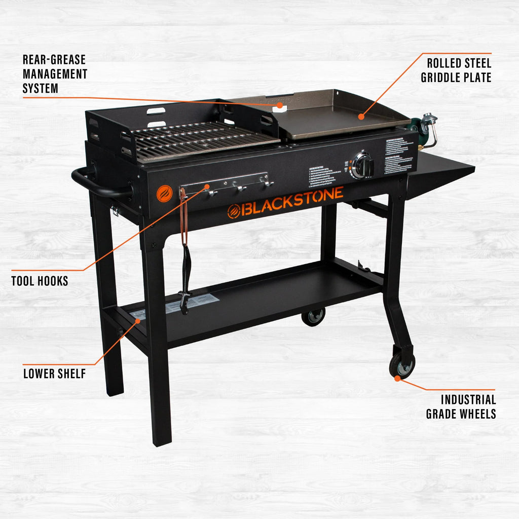 Propane Griddle and Charcoal Grill Combo Z1315