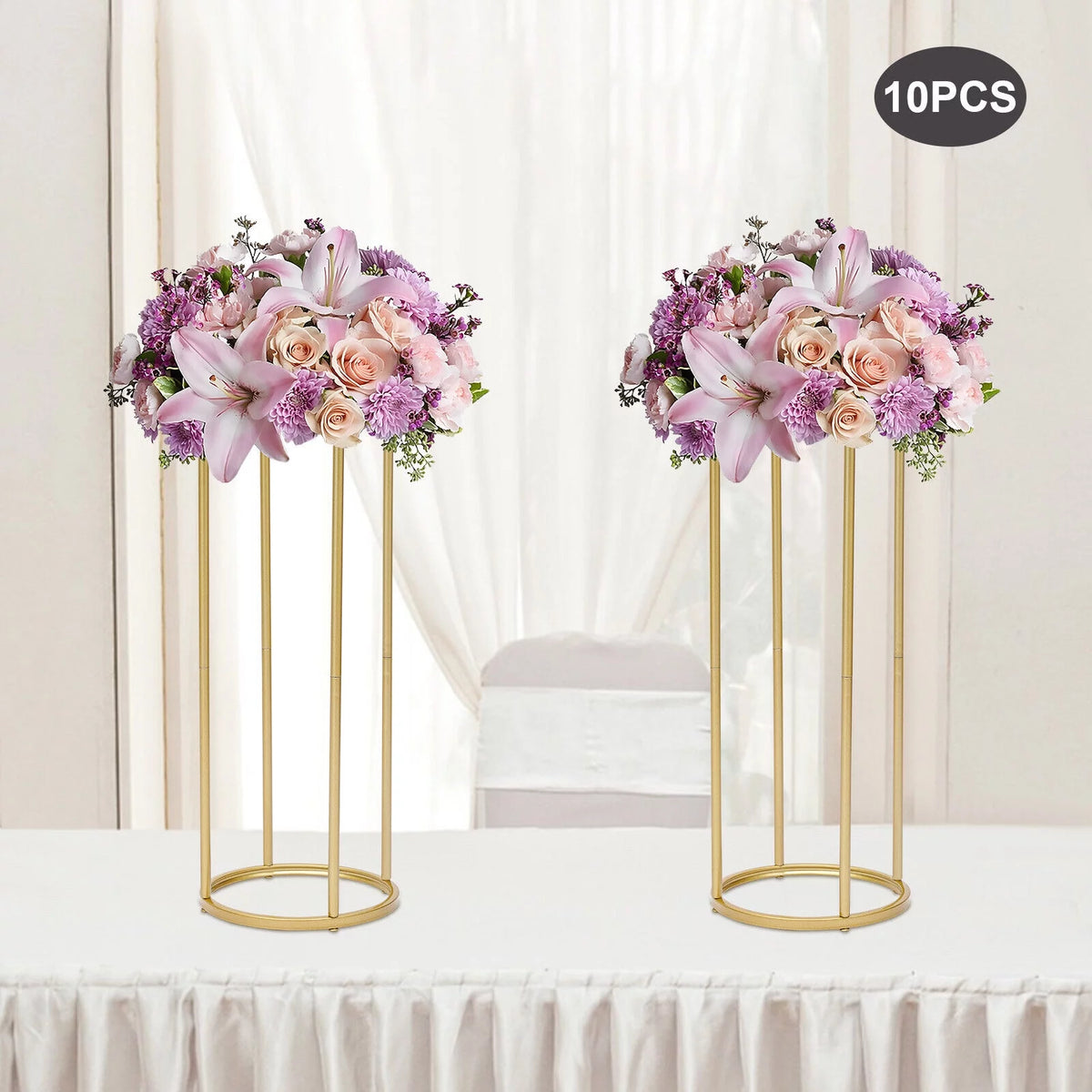 10Pcs 60cm Tall Rectangular Flower Stand H582982