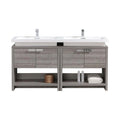 63 in. Ash Gray Bathroom Vanity A137