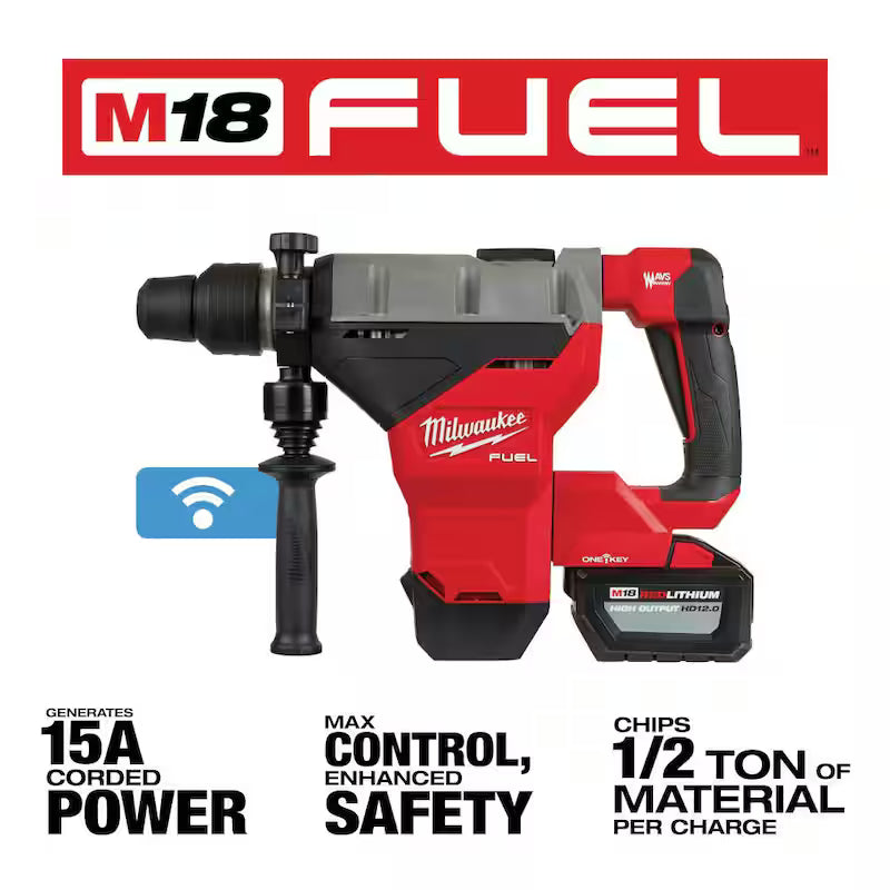 18V Lithium-Ion Brushless Cordless SDS-MAX Rotary Hammer W8556