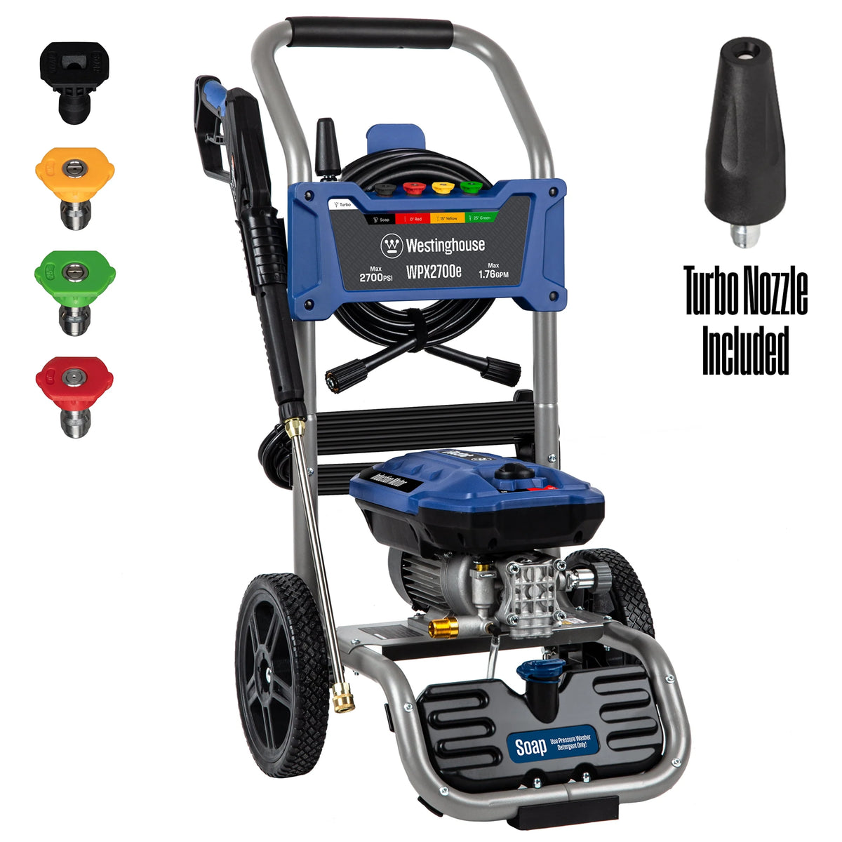 Electric Pressure Washer 2500-PSI 1.76-GPM 5 Nozzles K204669