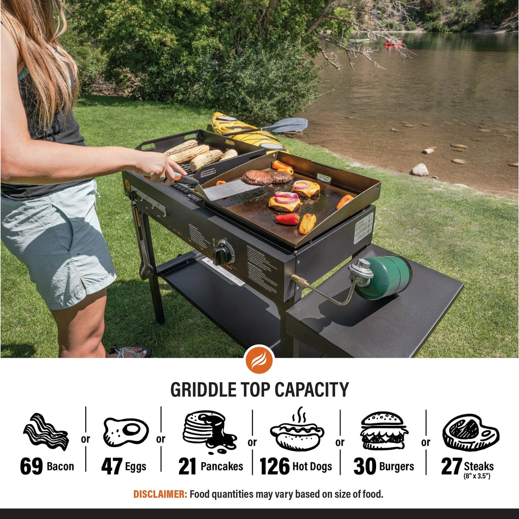 Propane Griddle and Charcoal Grill Combo Z1315