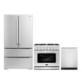 36 Gas Range, Dishwasher and Refrigerator with Ice Maker Y754