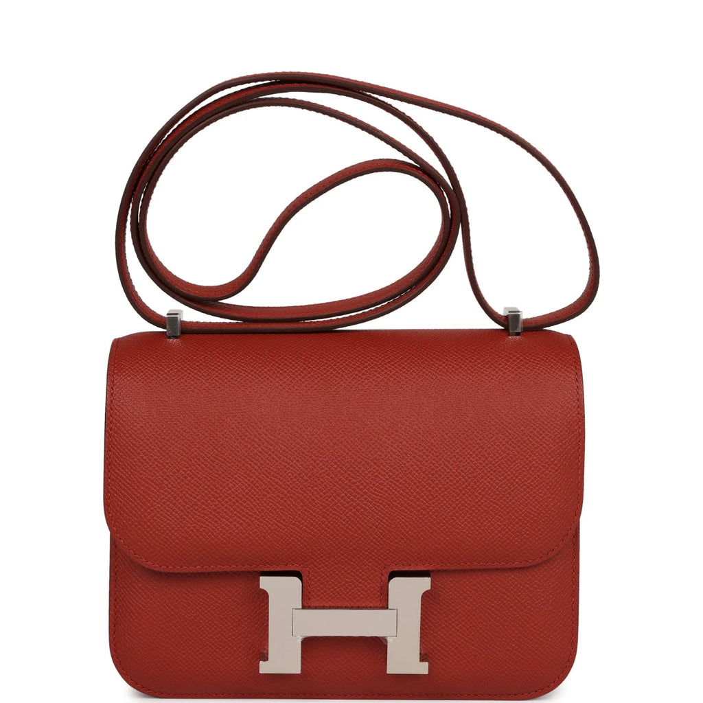 Rouge Venetian Epsom Leather Handbag E357325