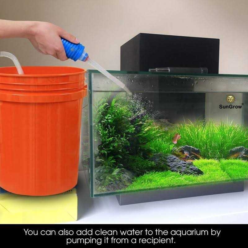 Gravel Cleaner Vacuum Pump & Tank Water Changer Aquarium Siphon V80470