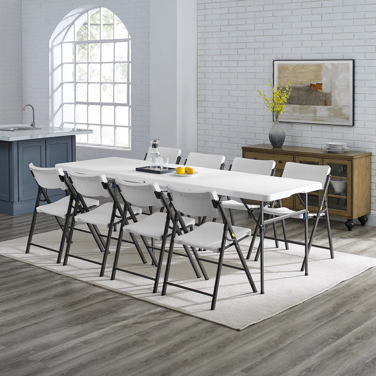 8 Foot Fold-in-Half Plastic Table T479
