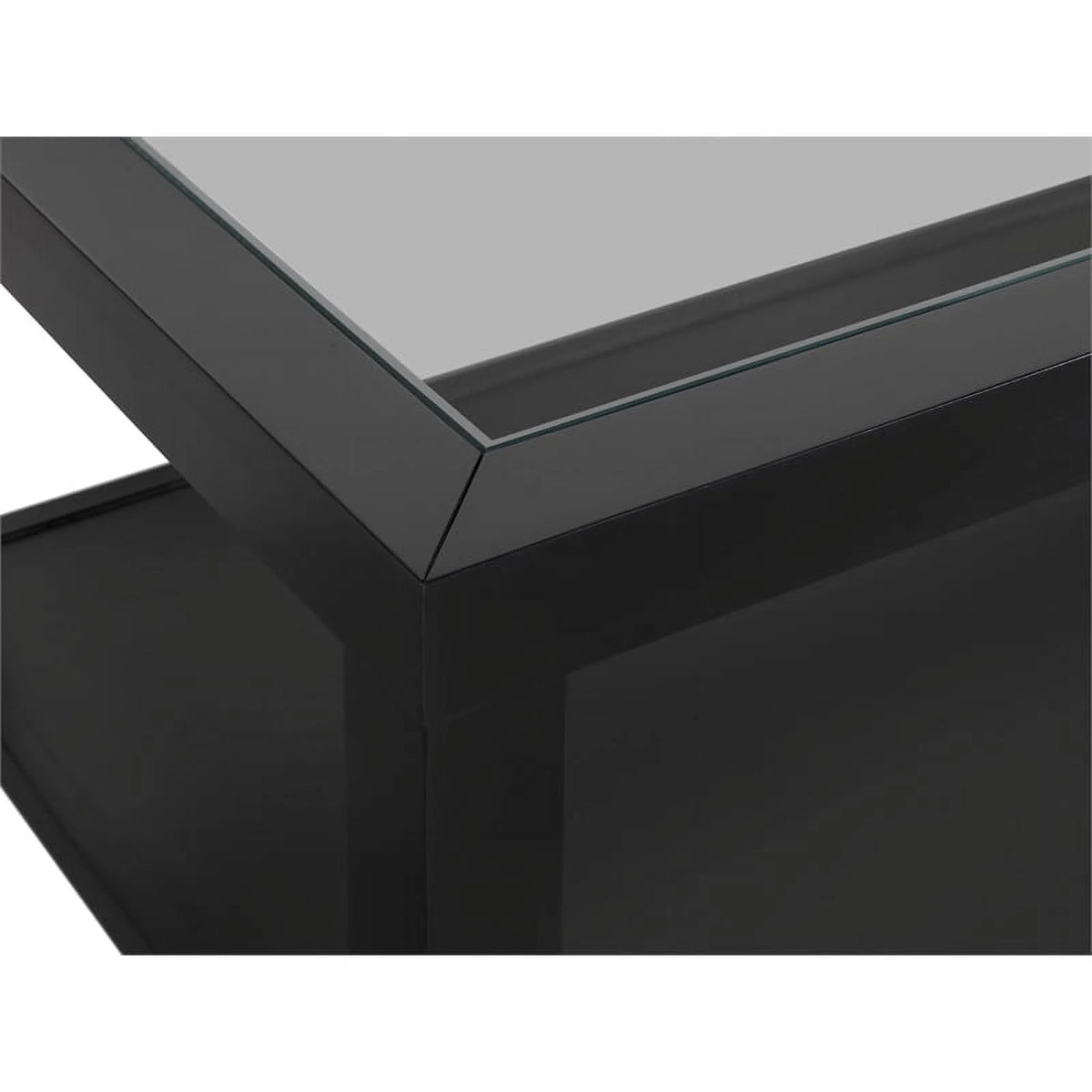 3 Piece Coffee Table and 2 End Tables in Black Y464