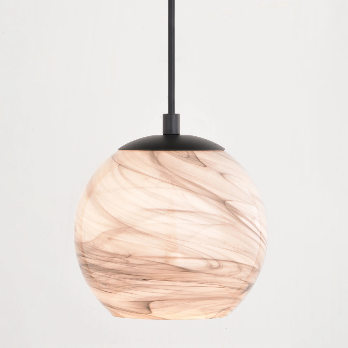 Matte Black Art Glass Mini Pendant Ceiling Light L713