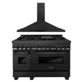 48 in. Gas Range and Wall Mount Range Hood R2871