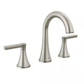 8 in. Widespread Double Handle Bathroom Faucet Brushed Nickel T654