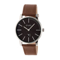 Black Dial Brown Leather Watch Z890