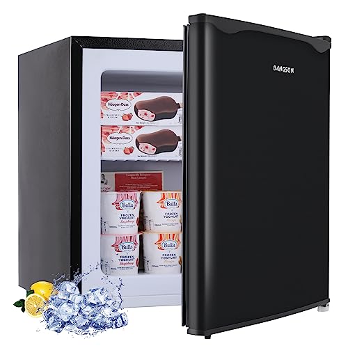 1.1 Cu.ft Black Compact Upright Freezer with Removable Shelf J92464