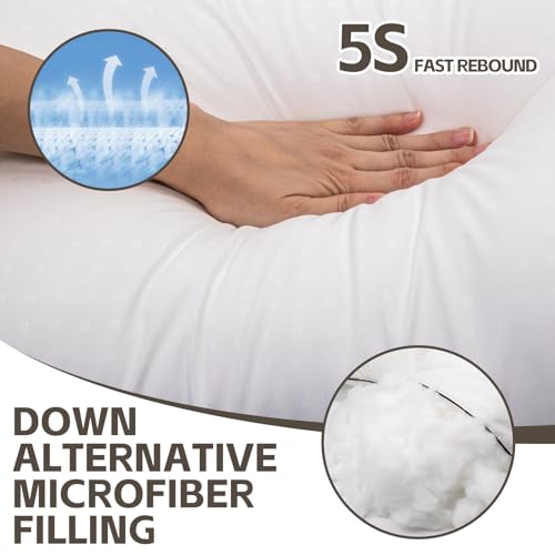 King Size Cooling Microfiber Pillows Set of 4 Q538293