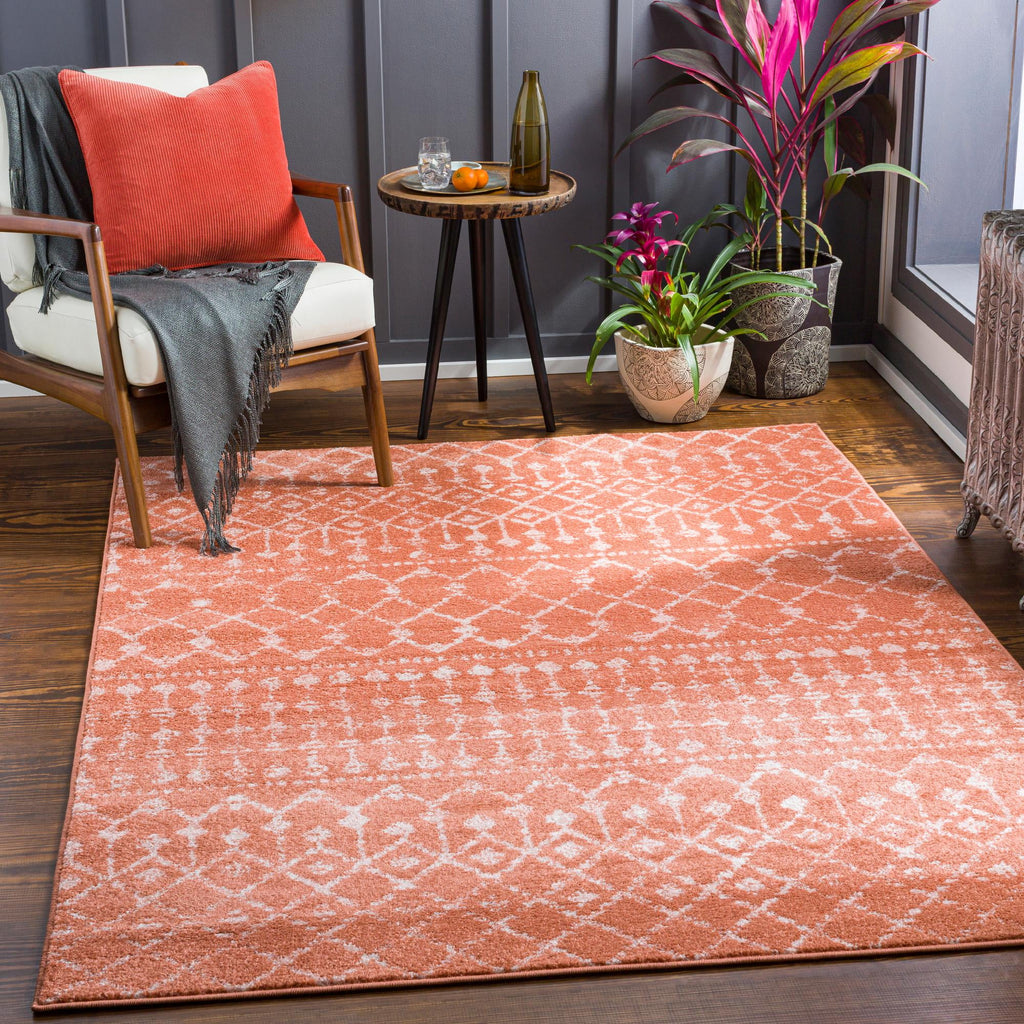 5x7 Coral Area Rug M695467