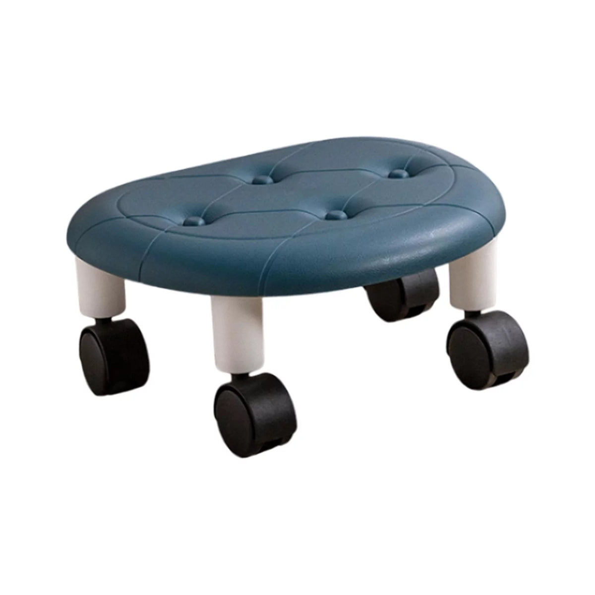 Low Rolling Seat with Wheels Rotatable Blue O821