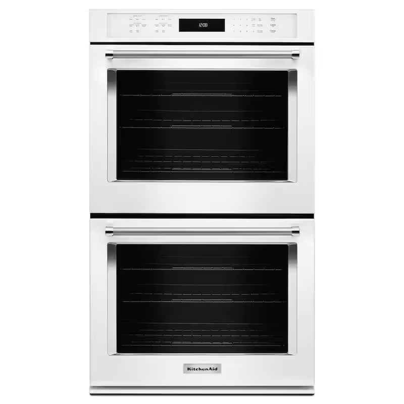 30 in. Double Electric Wall Oven Self-Cleaning with Convection in White I920717