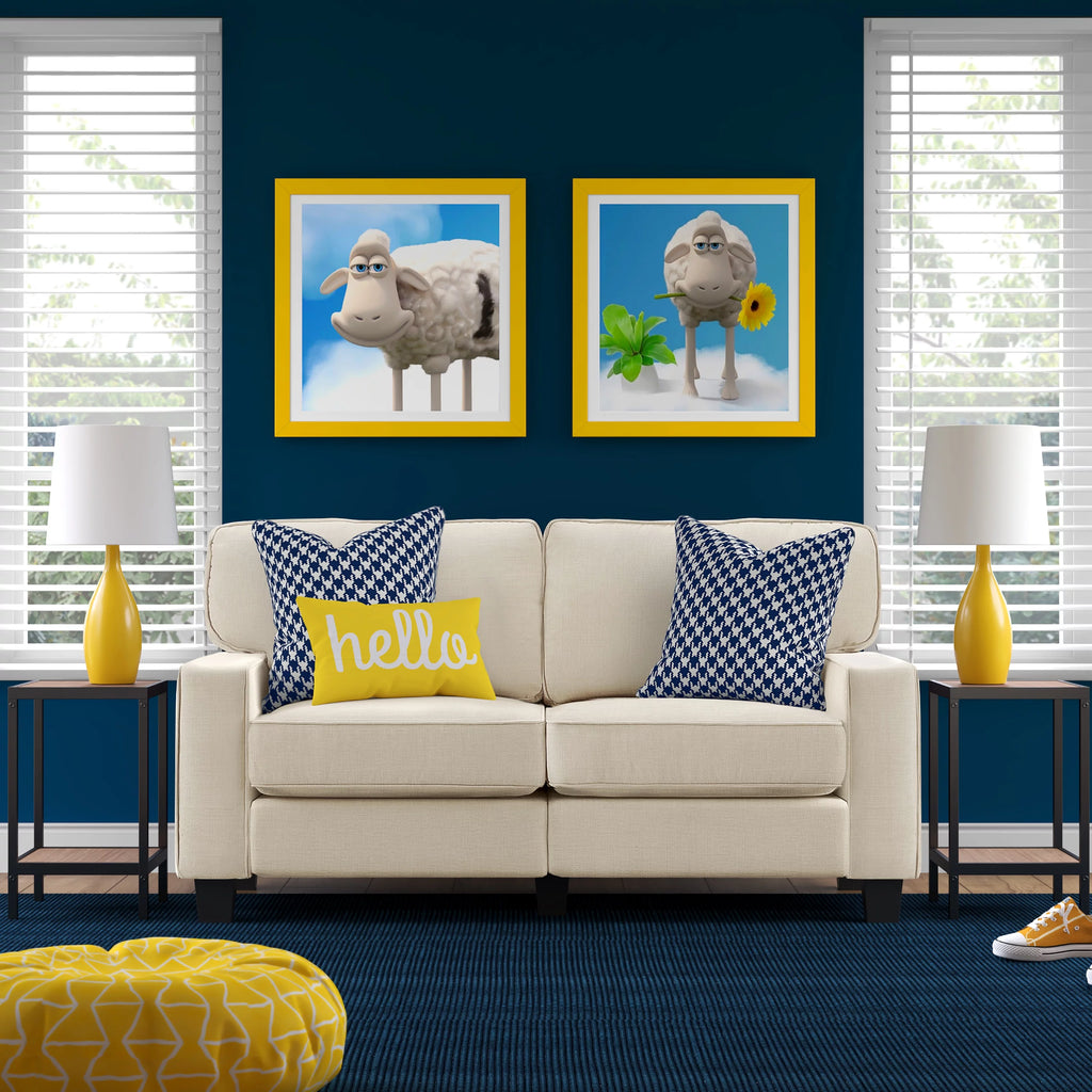 Buttercream Fabric Loveseat Y69731