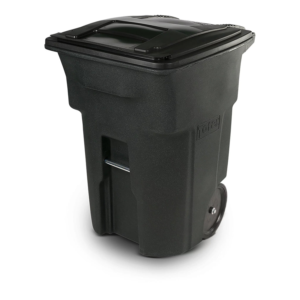 96 Gal. Trash Can with Wheels and Lid J494
