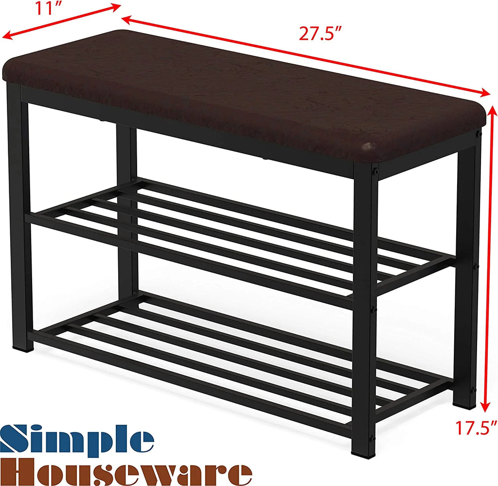 Shoe Rack Bench Storage Organizer P698670