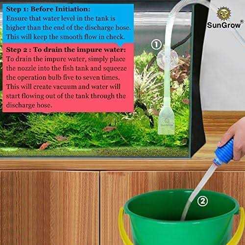 Gravel Cleaner Vacuum Pump & Tank Water Changer Aquarium Siphon V80470