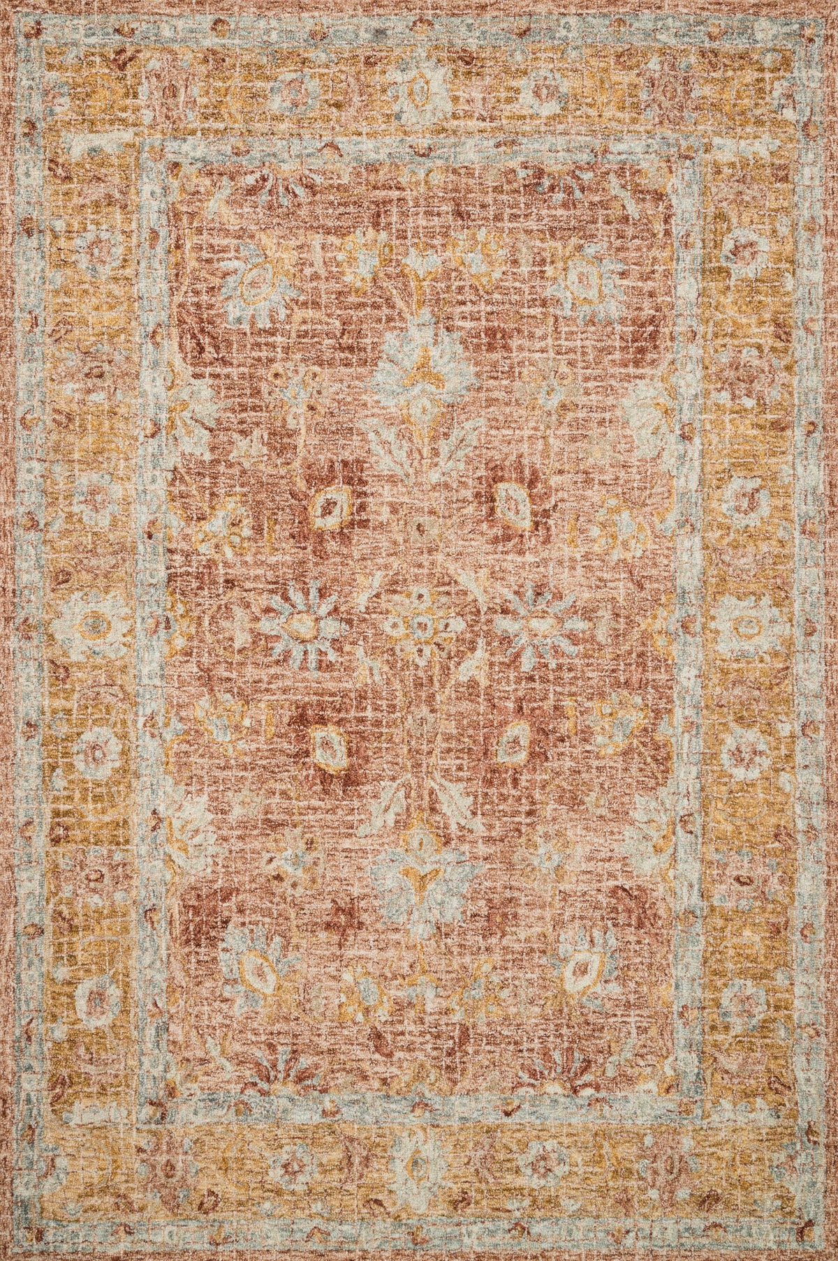Terracotta Gold Rug H7362