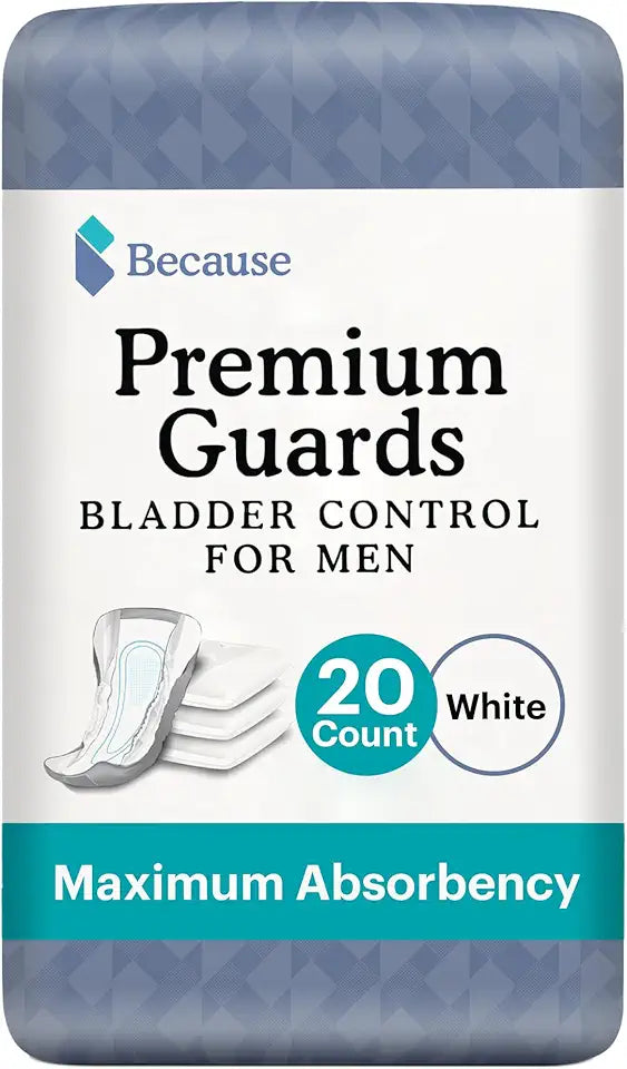 Men's Bladder Control Guards 20 Count Individually Wrapped V112