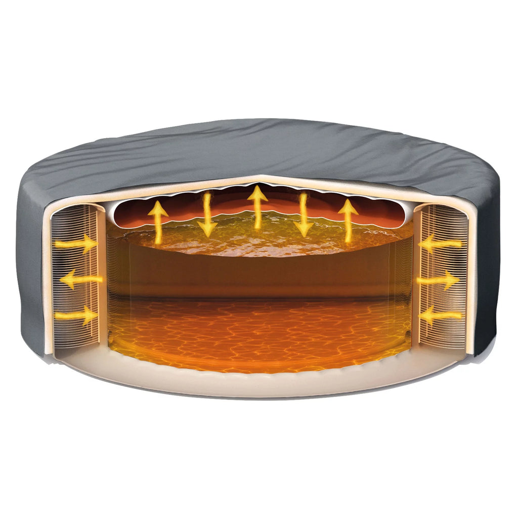 6 Person Inflatable Hot Tub Bubble Jet Spa I456