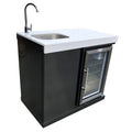 Black Stainless Steel Beverage Center J8188