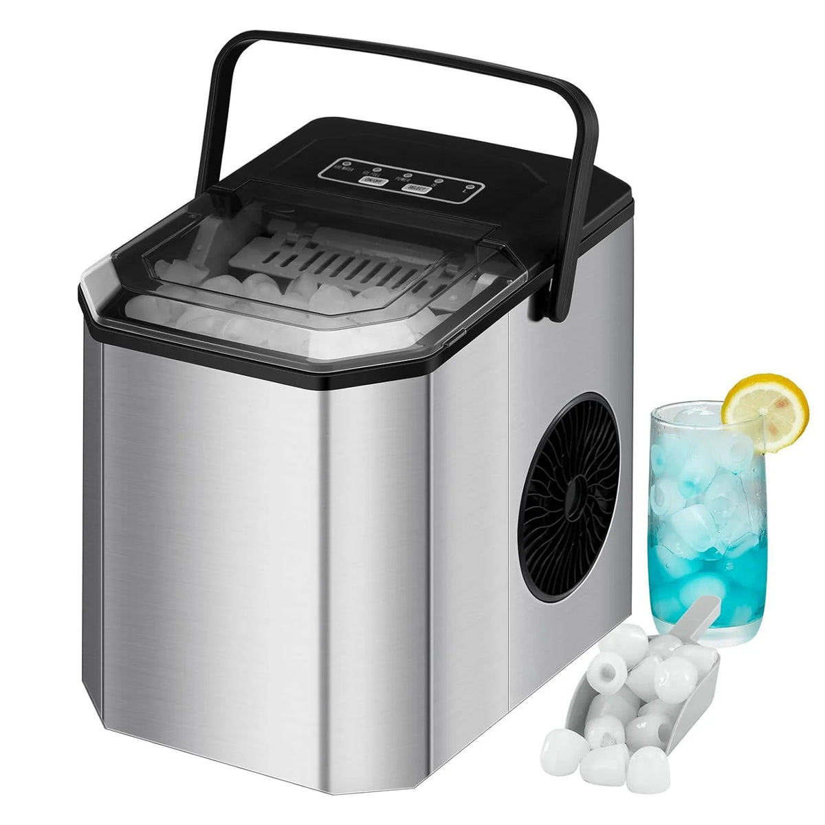 Countertop Ice Maker 26LBs/24H with 2 Size Bullet Ice H342382
