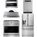 36 Gas Range, Range Hood, Refrigerator, Dishwasher and Microwave J728296