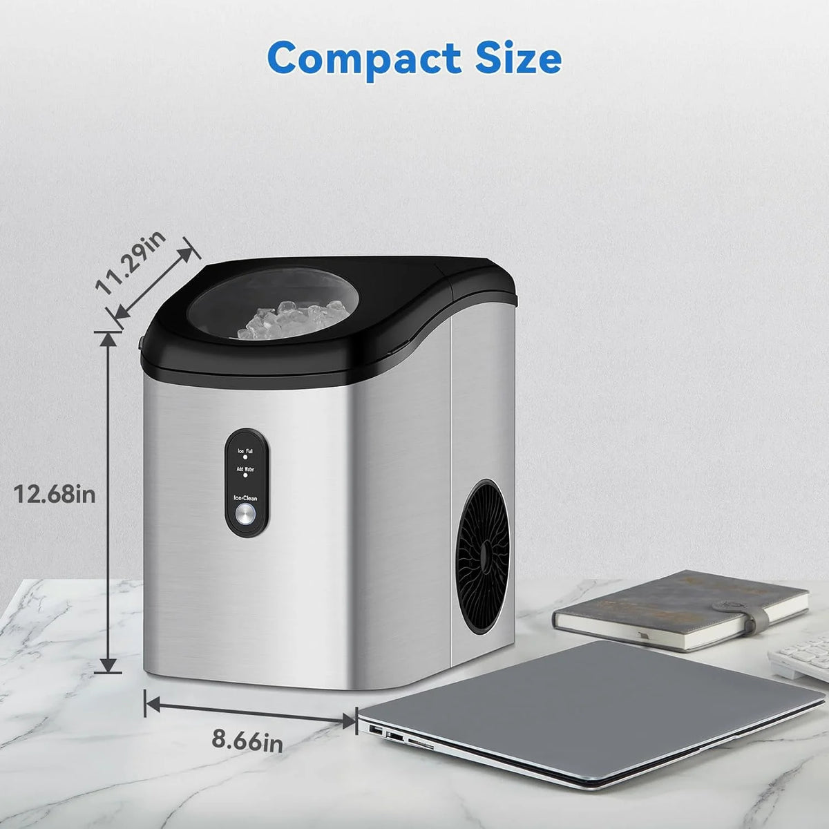 Countertop Ice Maker 26LBs/24H with 2 Size Bullet Ice H342382