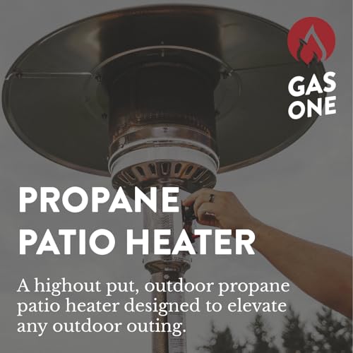 50,000 BTU Propane Outdoor Patio Heater with Wheels O7698