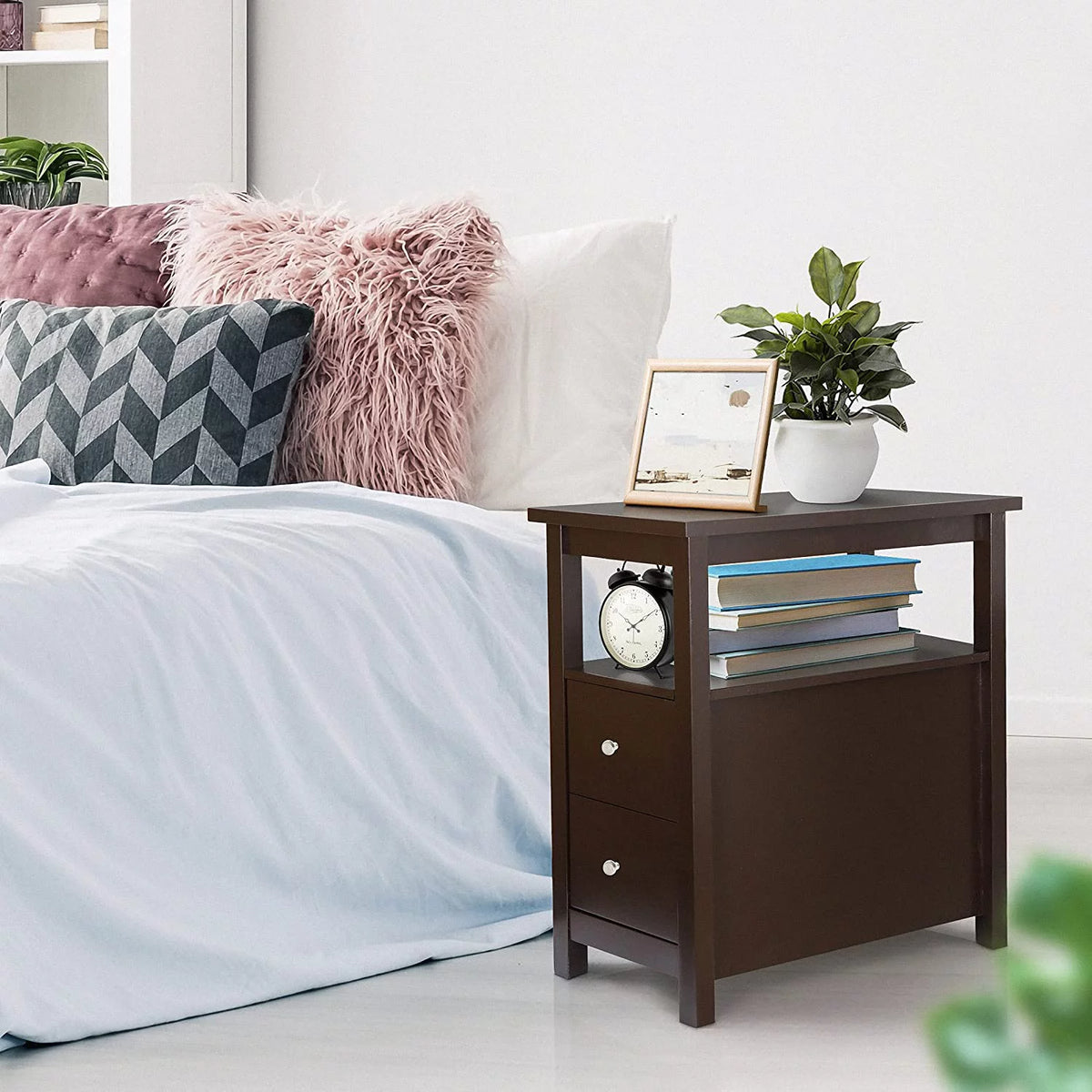 Side End Table Set of 2 Narrow F396859