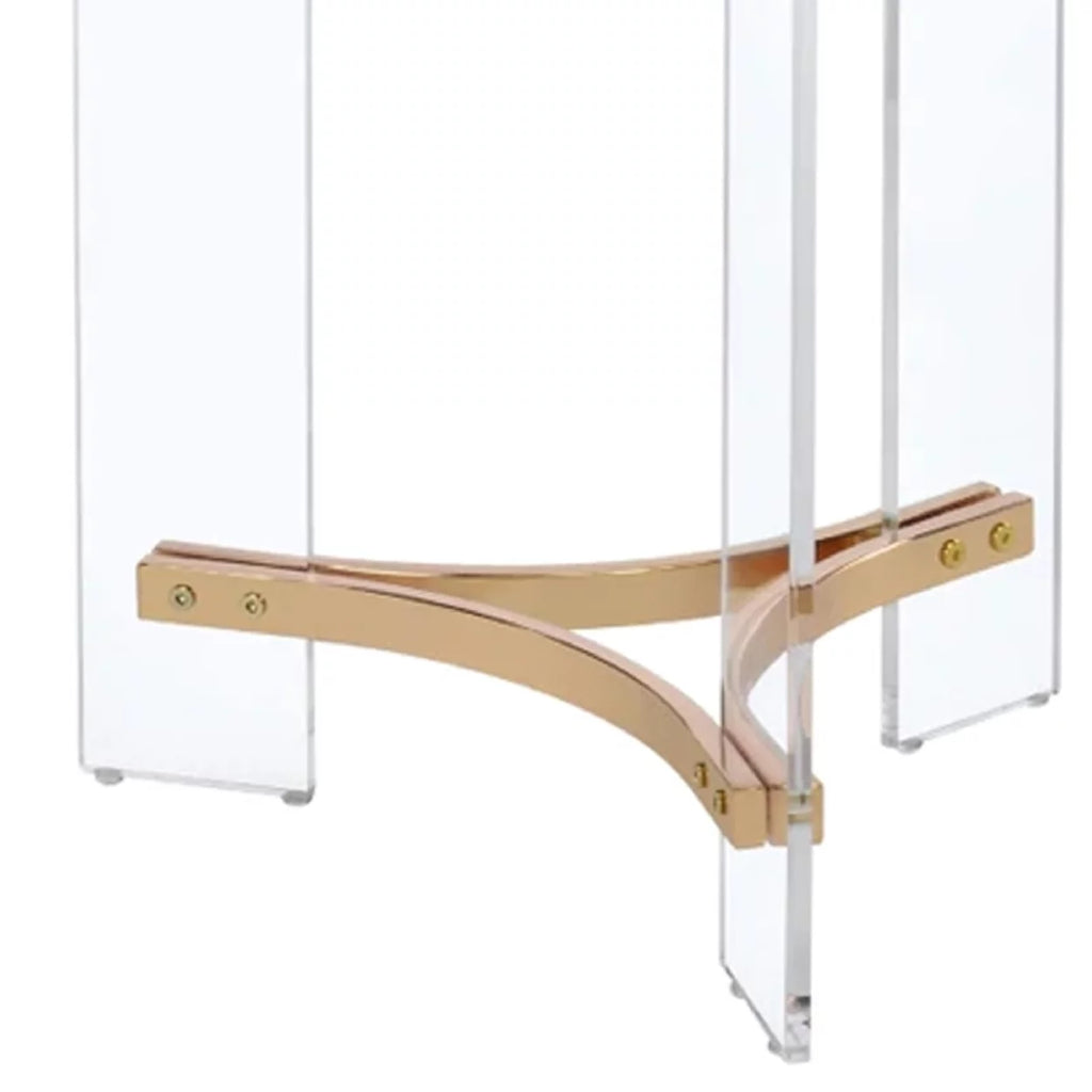 23 Inch Round Glass Top End Table S383961