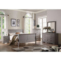 Antique Gray Full 6pcs Bedroom Set S1313
