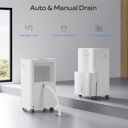 21 Pints Dehumidifier with Drain Hose S2923