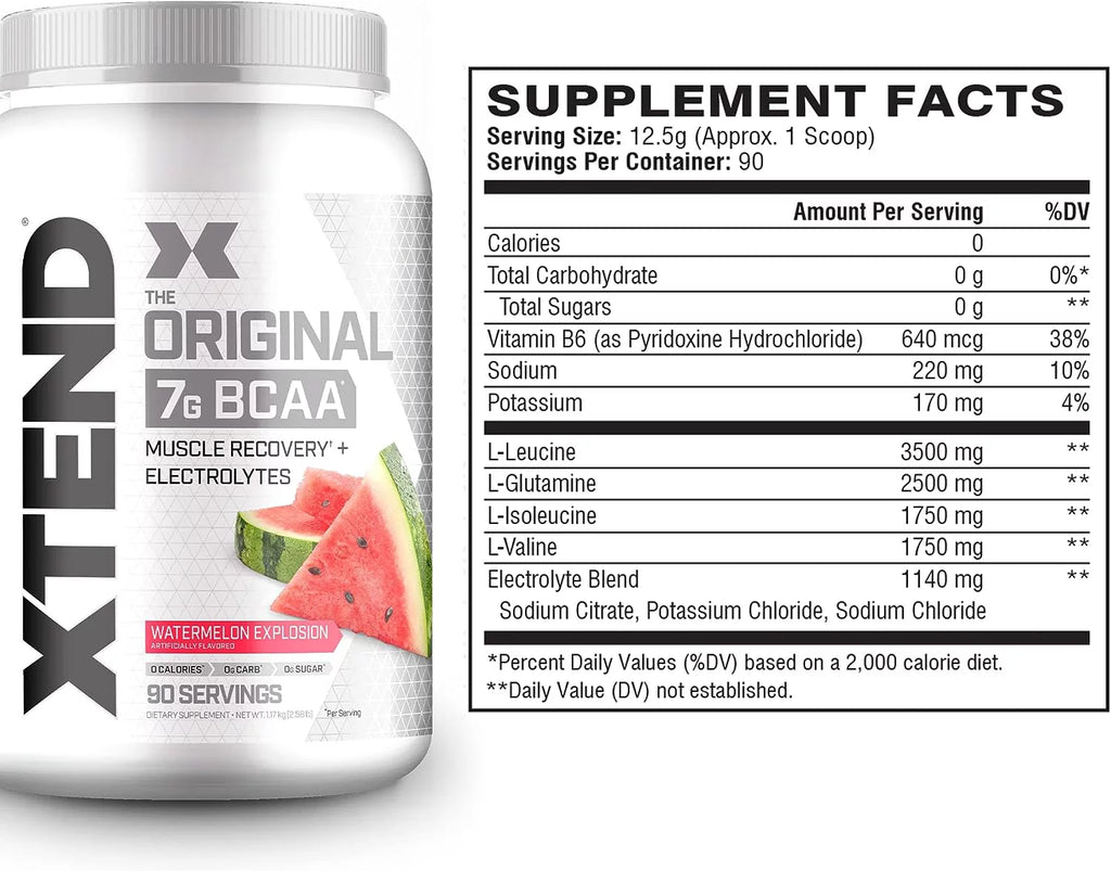 BCAA Powder Watermelon Electrolytes 90 Servings K69177