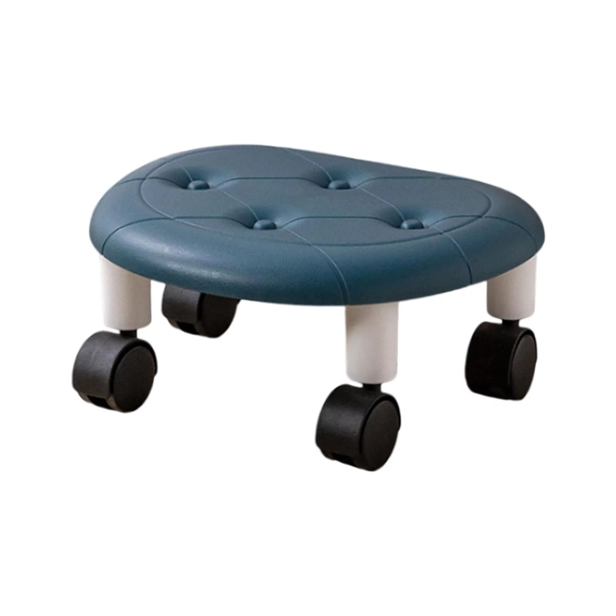 Low Rolling Seat with Wheels Rotatable Blue O821
