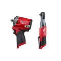 12V Lithium-Ion Brushless Cordless 3/8 in. Impact Wrench and Ratchet Kit W2620