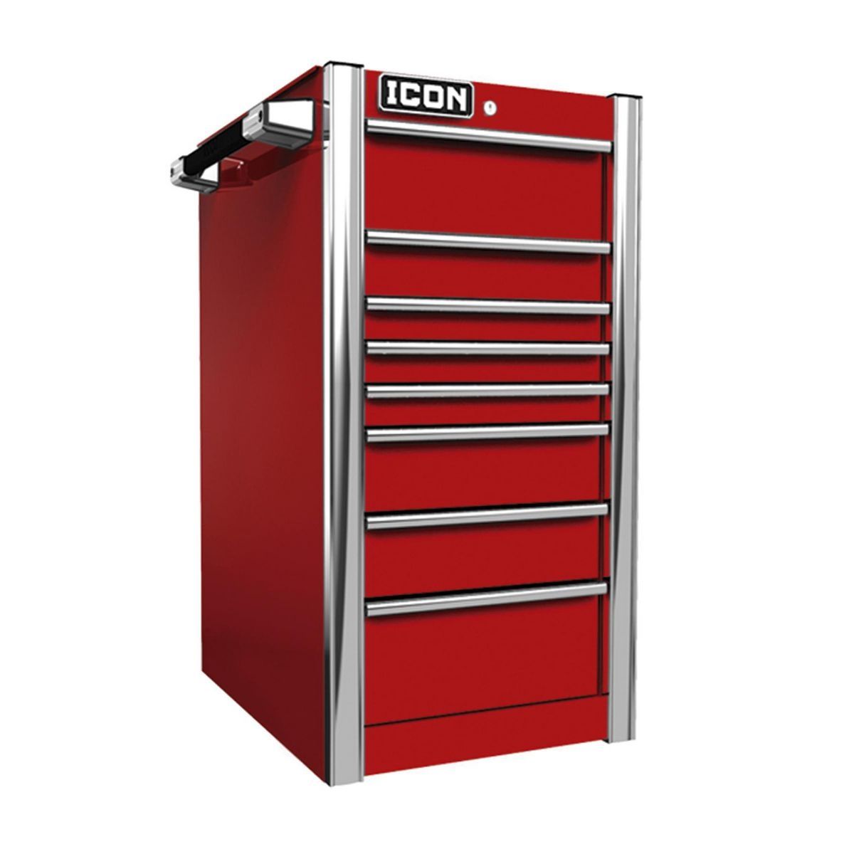19 in. End Cab, Red Q6129