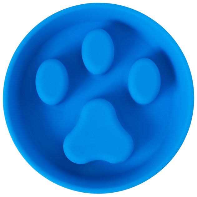 Silicone Stainless Steel Slow Feeder Dog & Cat Bowl H692208